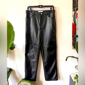 Mango Pleather Pants